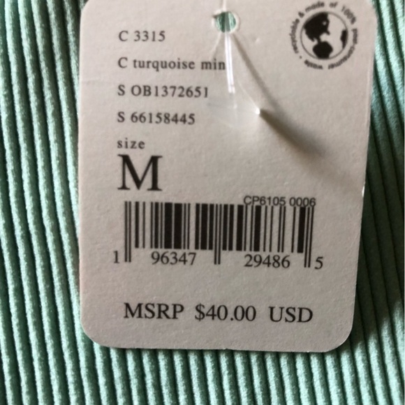 Free People Movement Turquoise Mint Bike Shorts Size Medium - Picture 7 of 8